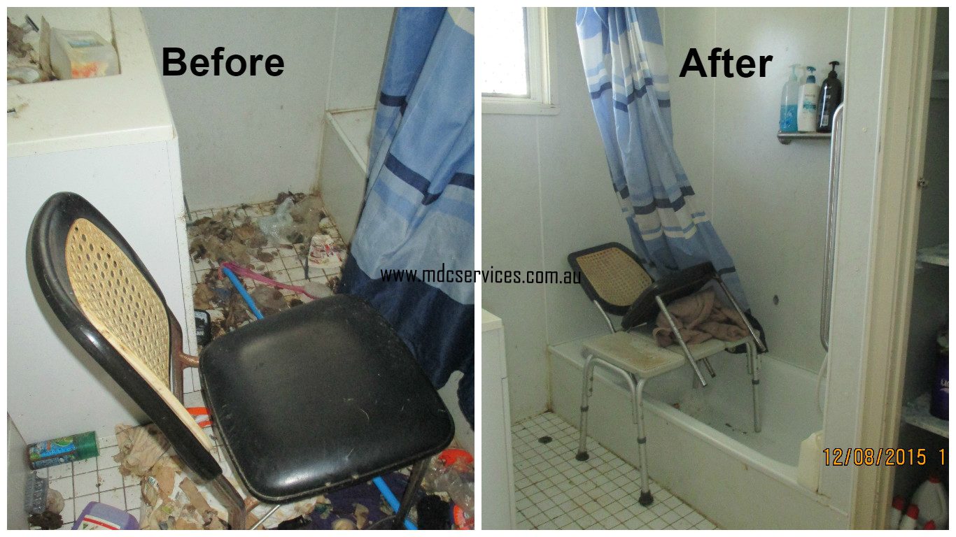 Bathroom hoarding and squalor services