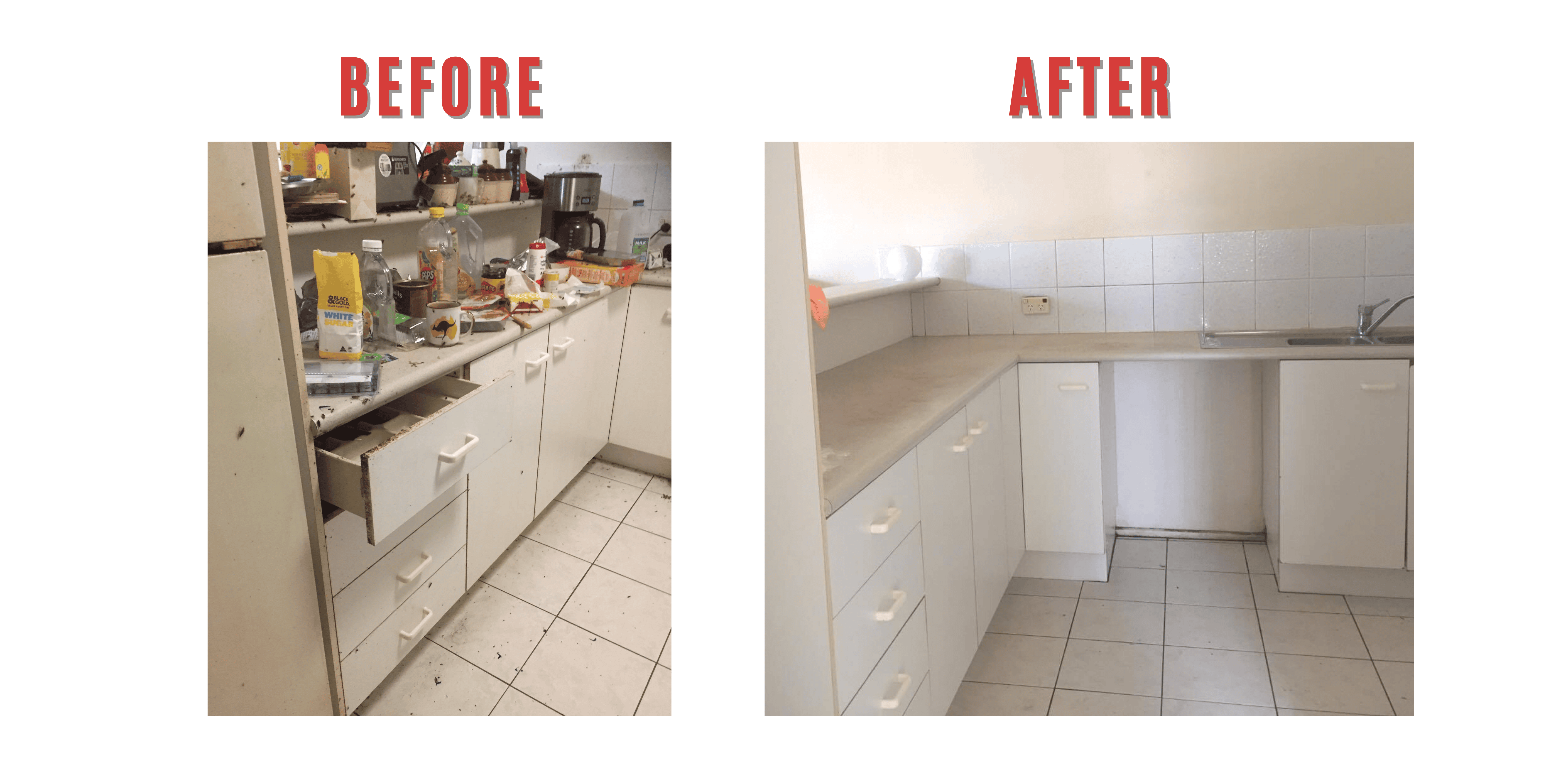 before and after hoarding cleanup
