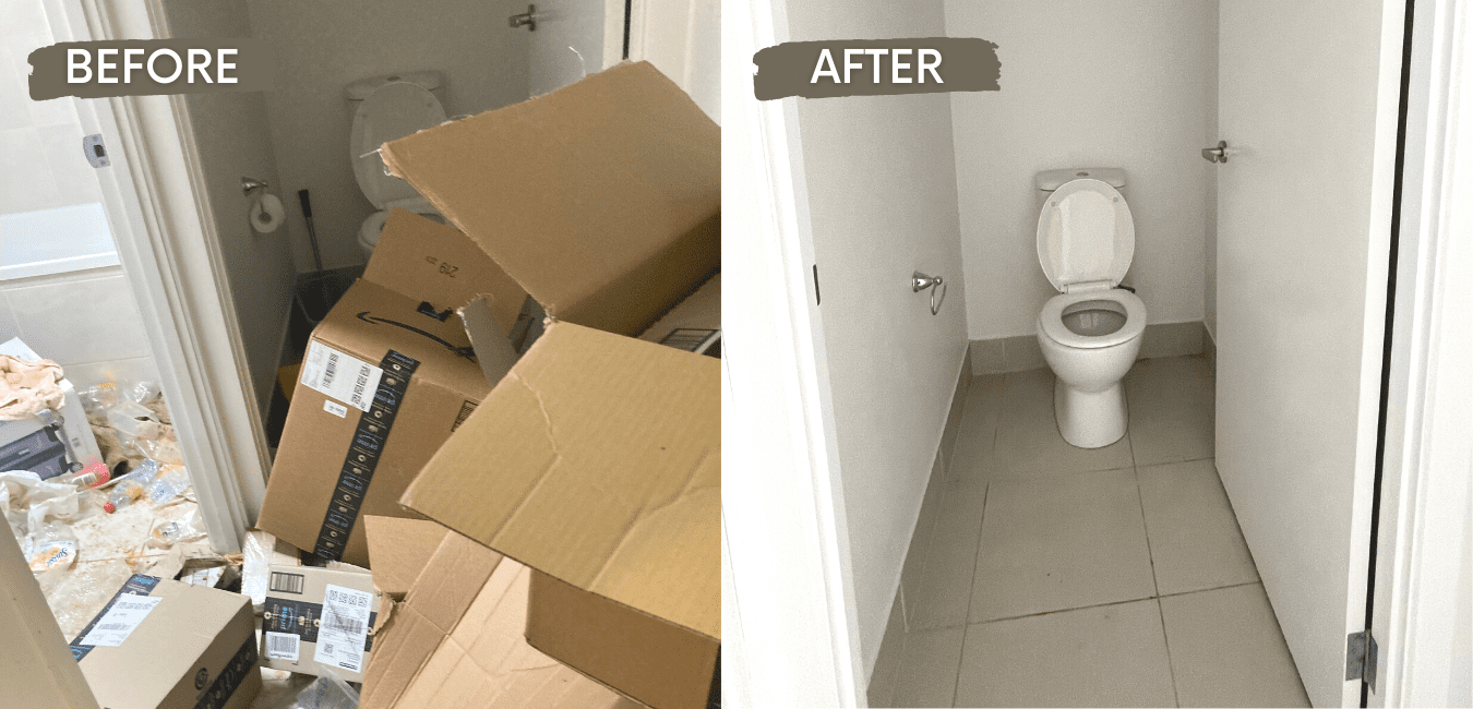 before and after hoarding before and after hoarding