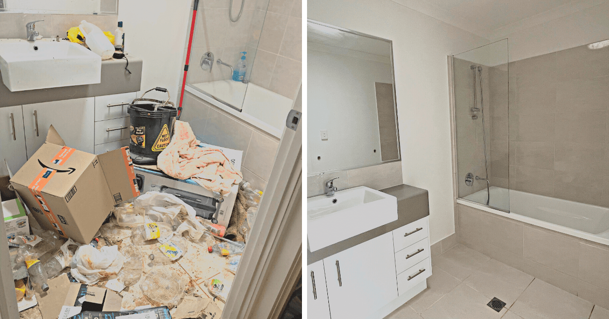 Hoarding Cleanup Before & After